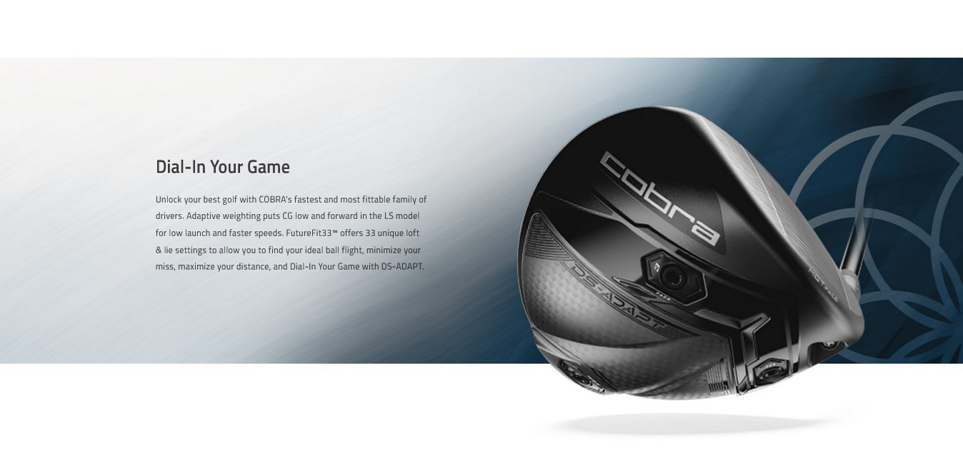 Cobra DS-ADAPT LS Driver Fujikura 9 and 10.5 Loft Custom
