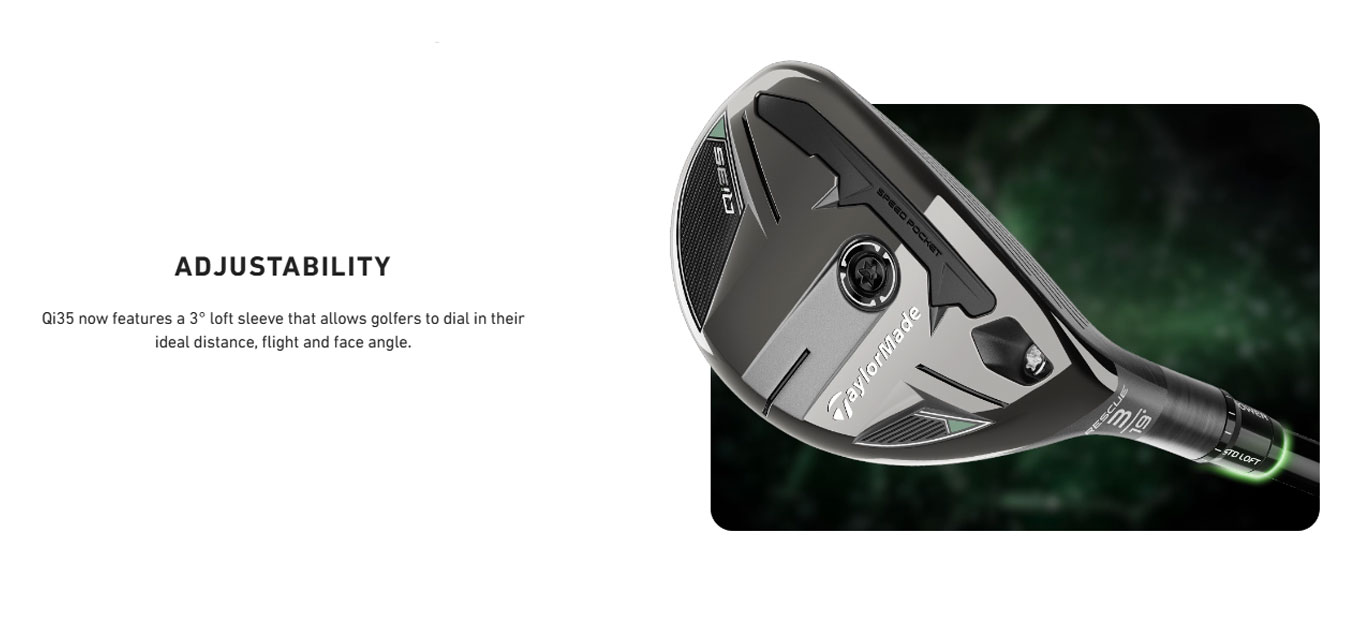 Taylormade Qi35 Rescue Hybrid Mitsubishi Custom Graphite