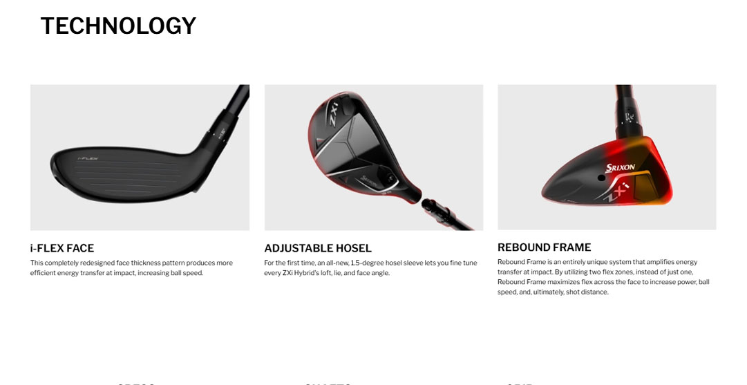 Srixon ZXi Hybrid Graphite Design Custom Graphite Shafts Choose