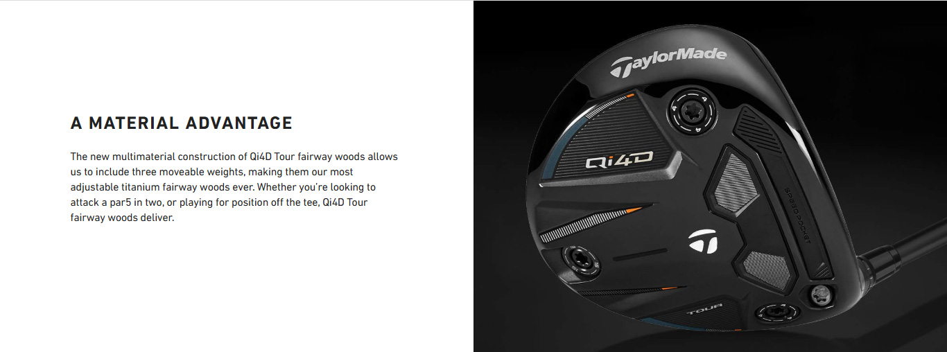 Taylormade Qi4D Tour Fairway Wood MCA Diamana Custom Graphite 