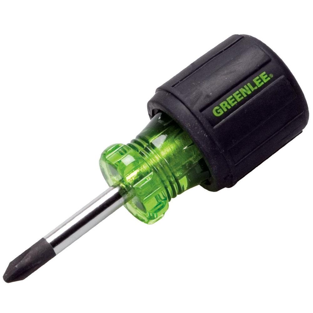 Greenlee 015332C Phillips Stubby Screwdriver No.2 by 11/4Inch