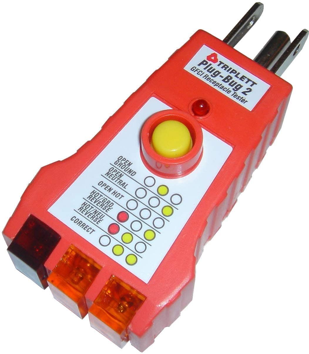 Triplett 9610 PlugBug 2 GFCI Receptacle Tester eBay