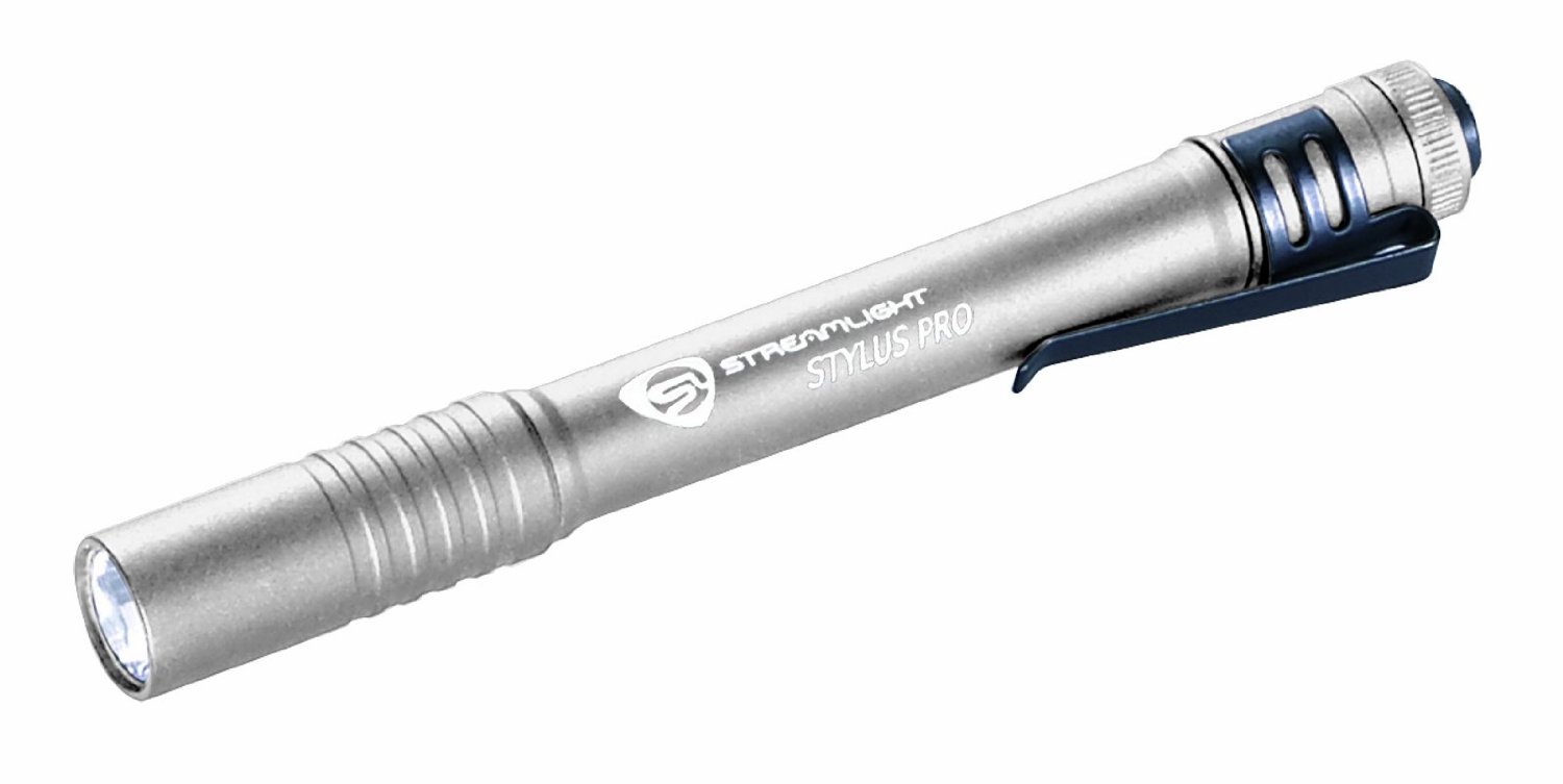 Streamlight 66121 Stylus Pro Penlight with White LED, Silver eBay