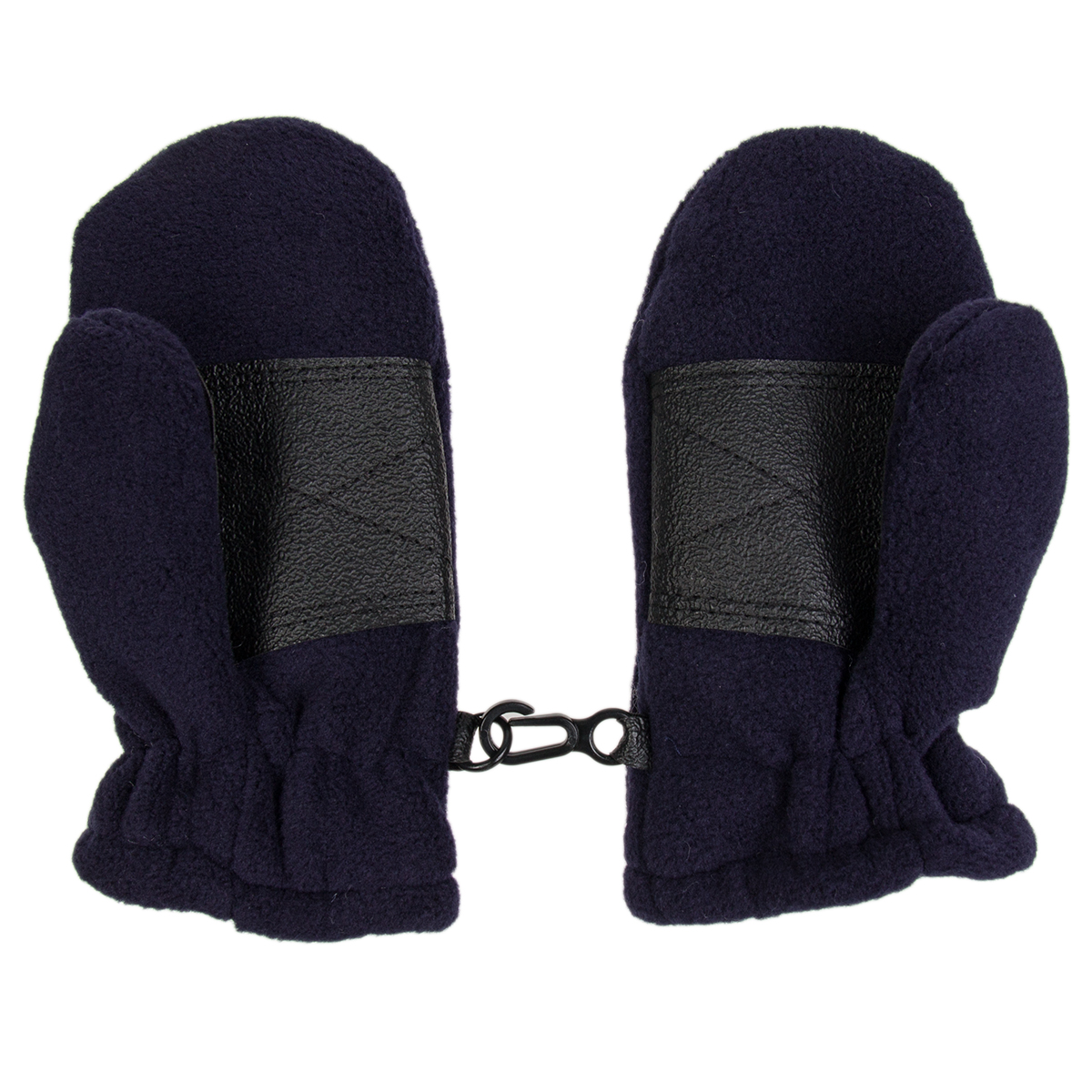 Toddler Fleece Insulated Mittens Boys Girls Clips Palm
