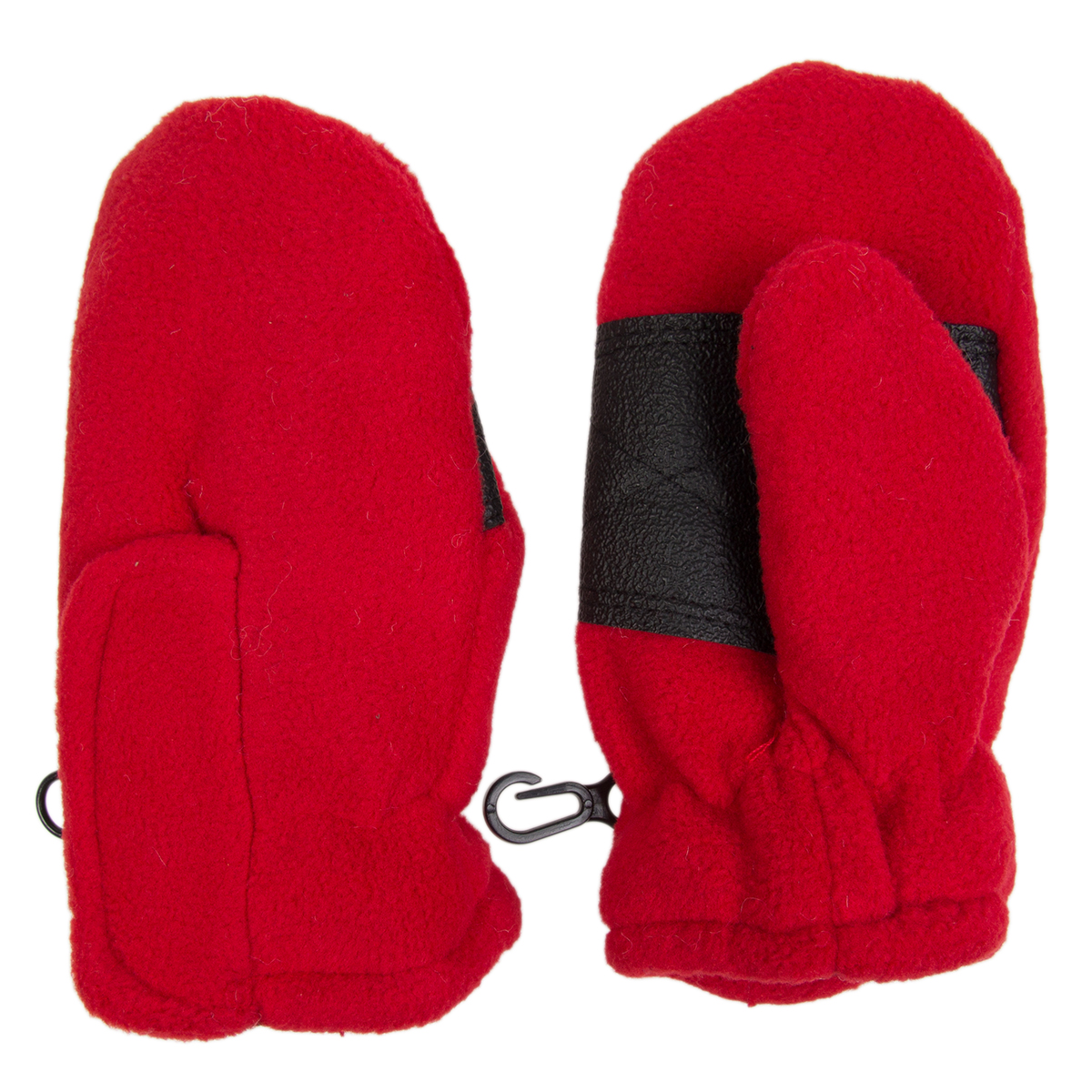 Toddler Fleece Insulated Mittens Boys Girls Clips Palm