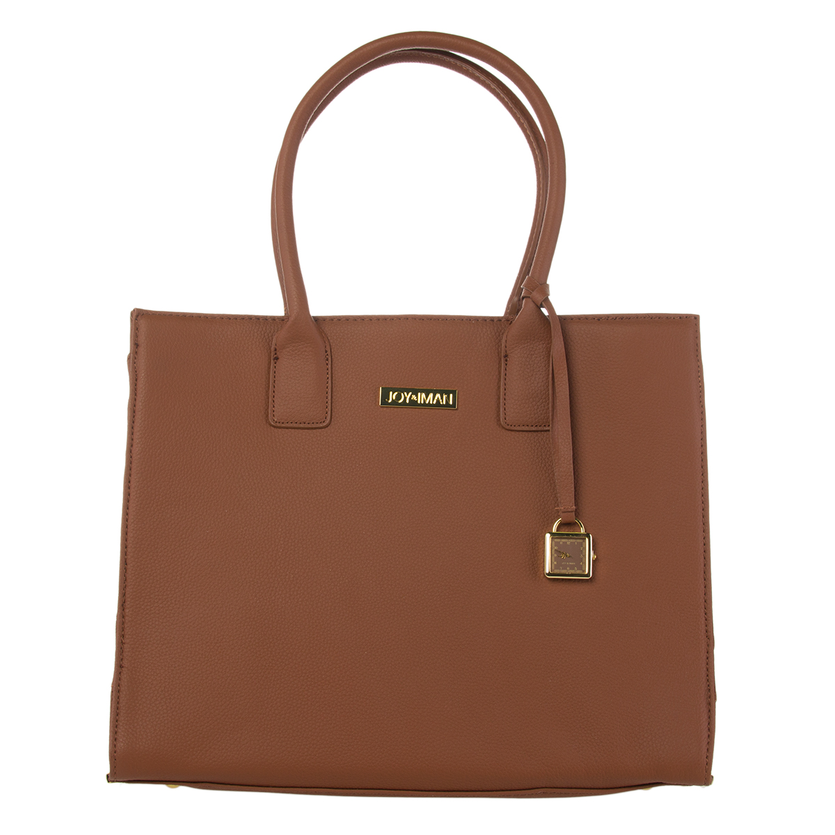 Joy & Iman Genuine Leather Hollywood Glamour Handbag Satchel Large Tote