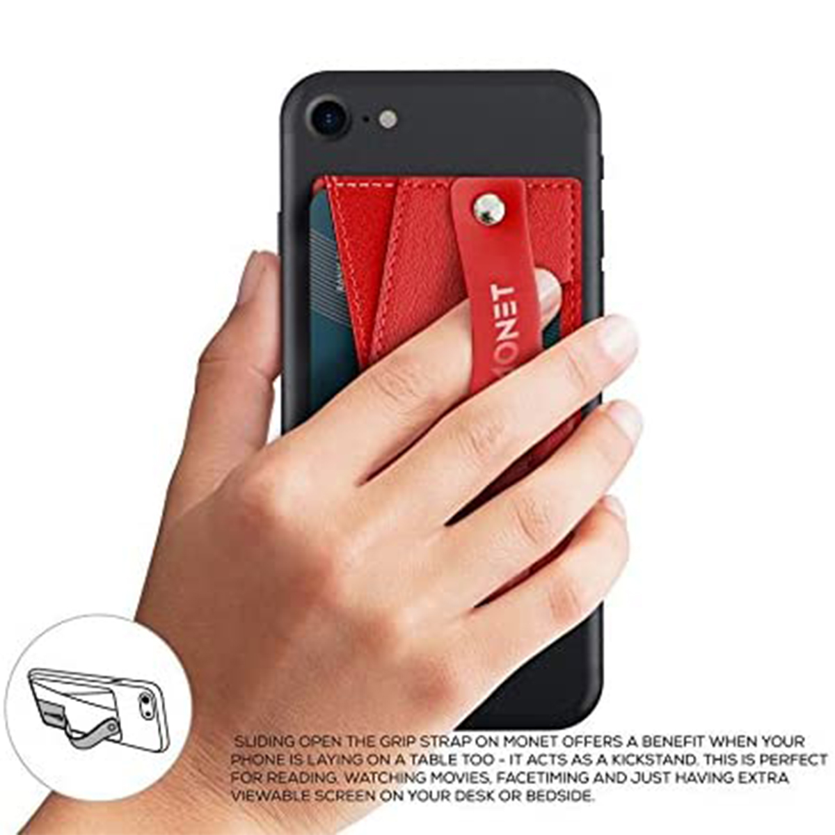 Monet RFID Blocking Phone Grip Wallet Card Holder Kickstand For Men And Women - Picture 13 of 16