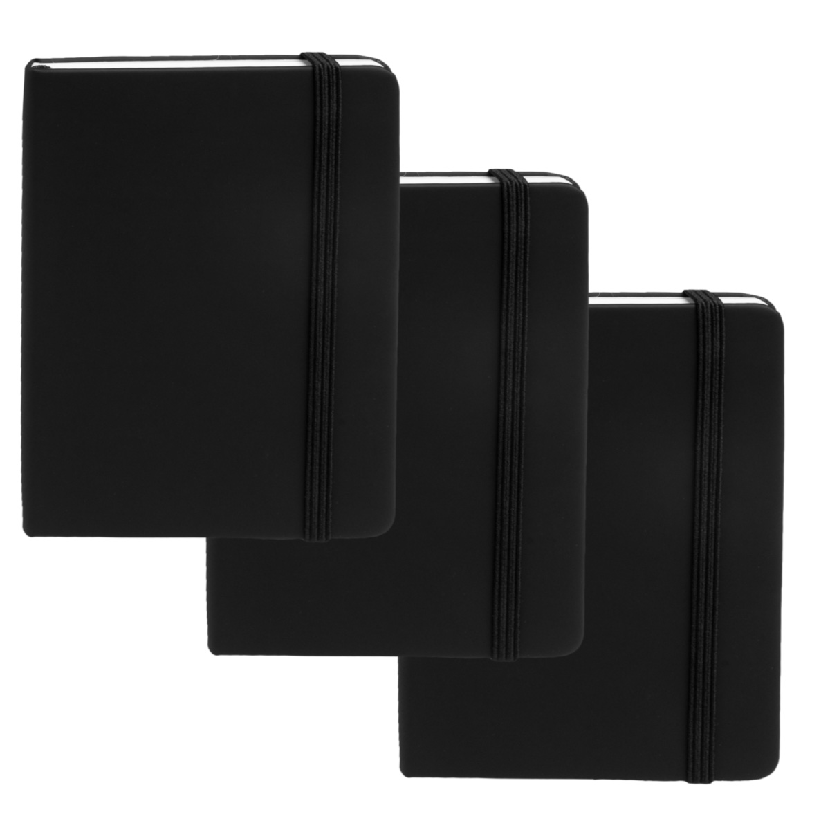 3pk Simply Genius Leatherette A6 Journal 3.7”x5.7” Writing Notebook