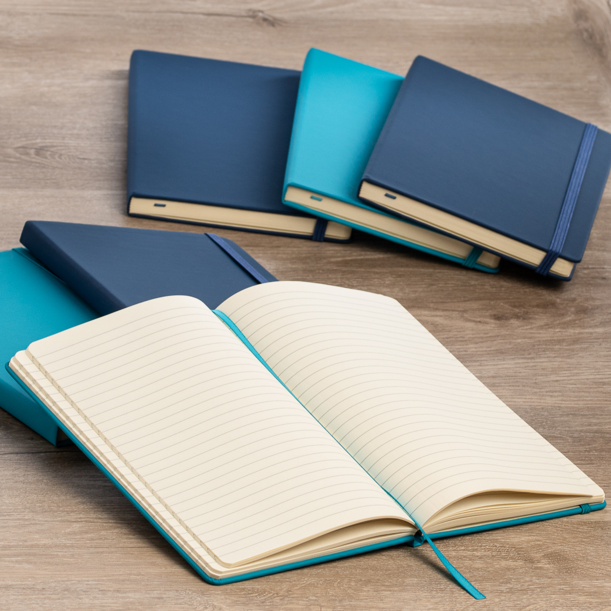 4pk Simply Genius A5 Leatherette Journal Writing Notebook Lined 5.7" x