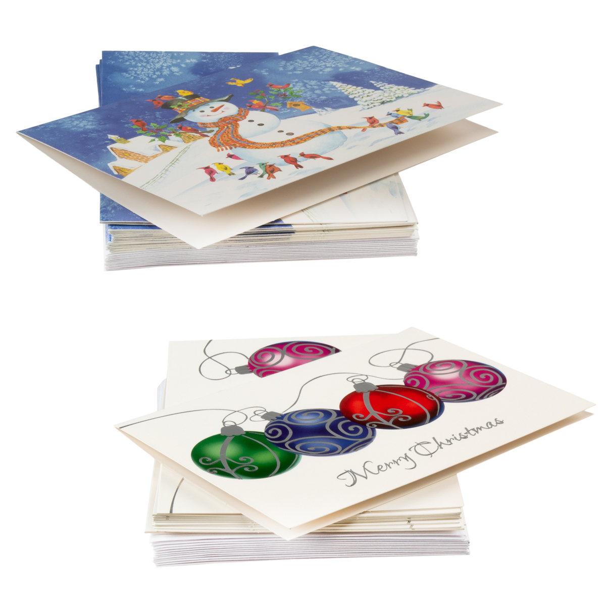 72ct Holiday Cards & Envelopes Christmas Greetings Bulk Boxed Sets