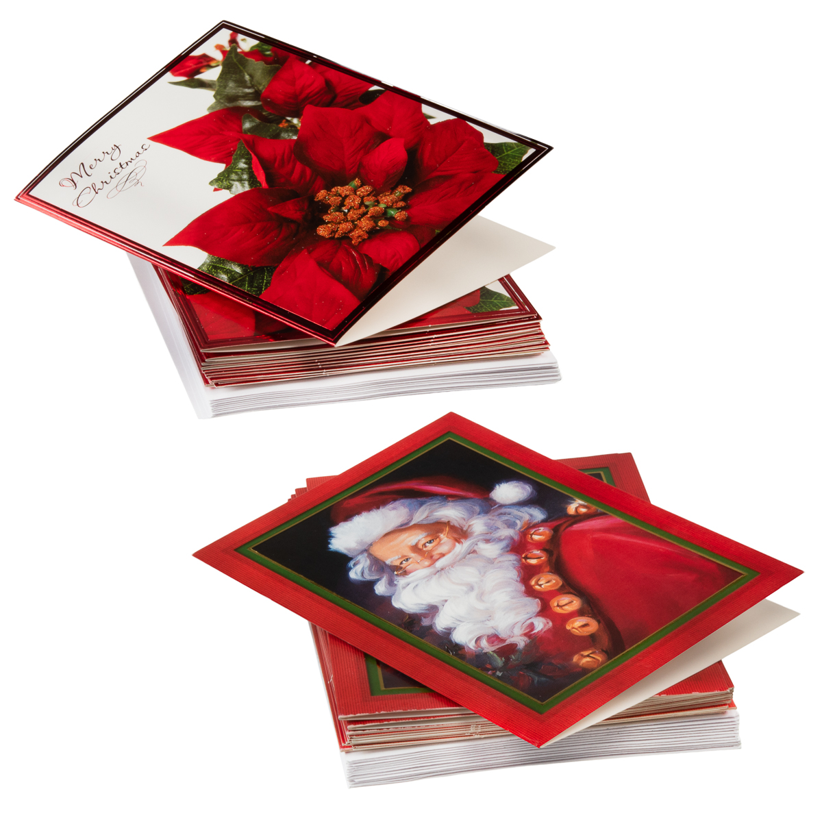 72ct Holiday Cards & Envelopes Christmas Greetings Bulk Boxed Sets