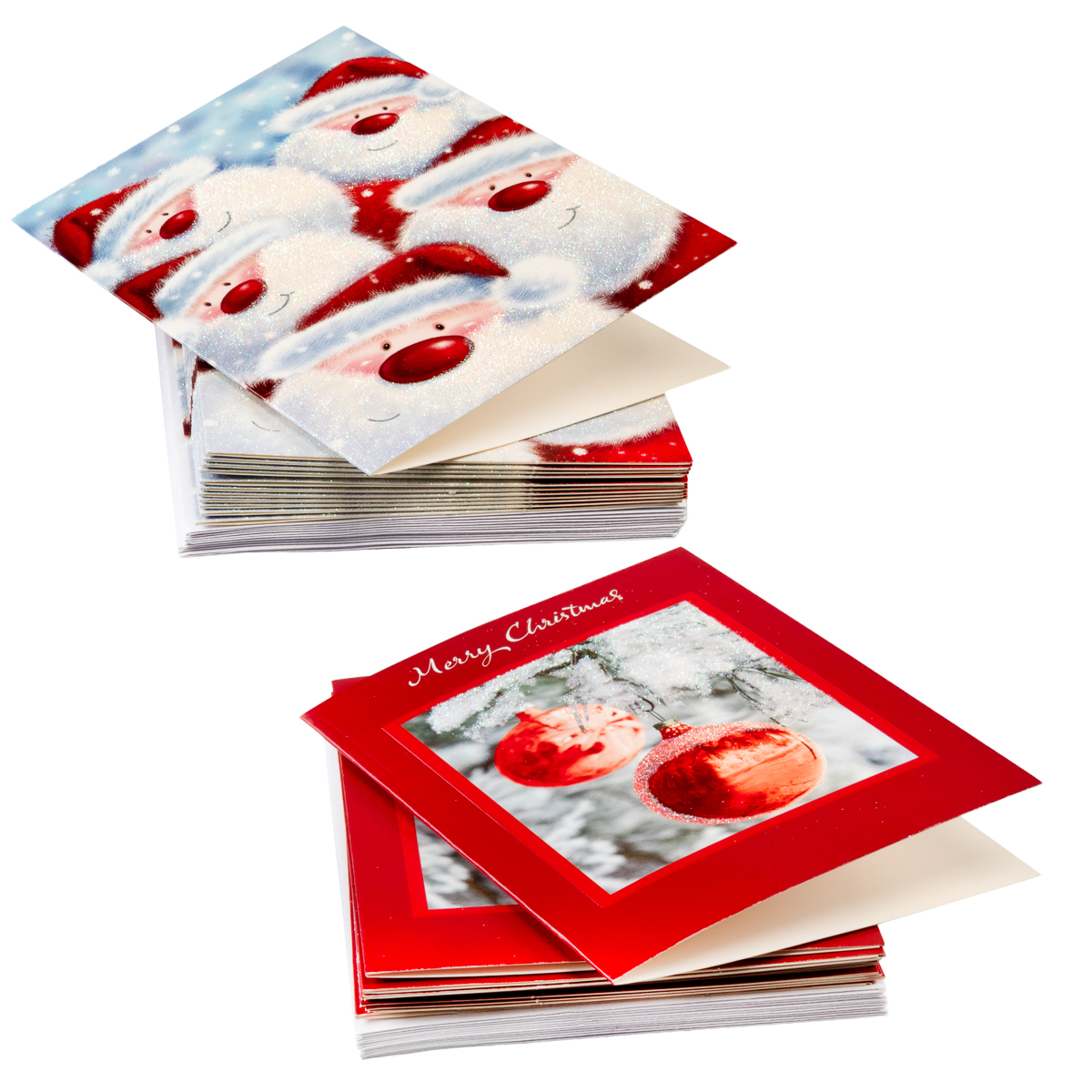 72ct Holiday Cards & Envelopes Christmas Greetings Bulk Boxed Sets