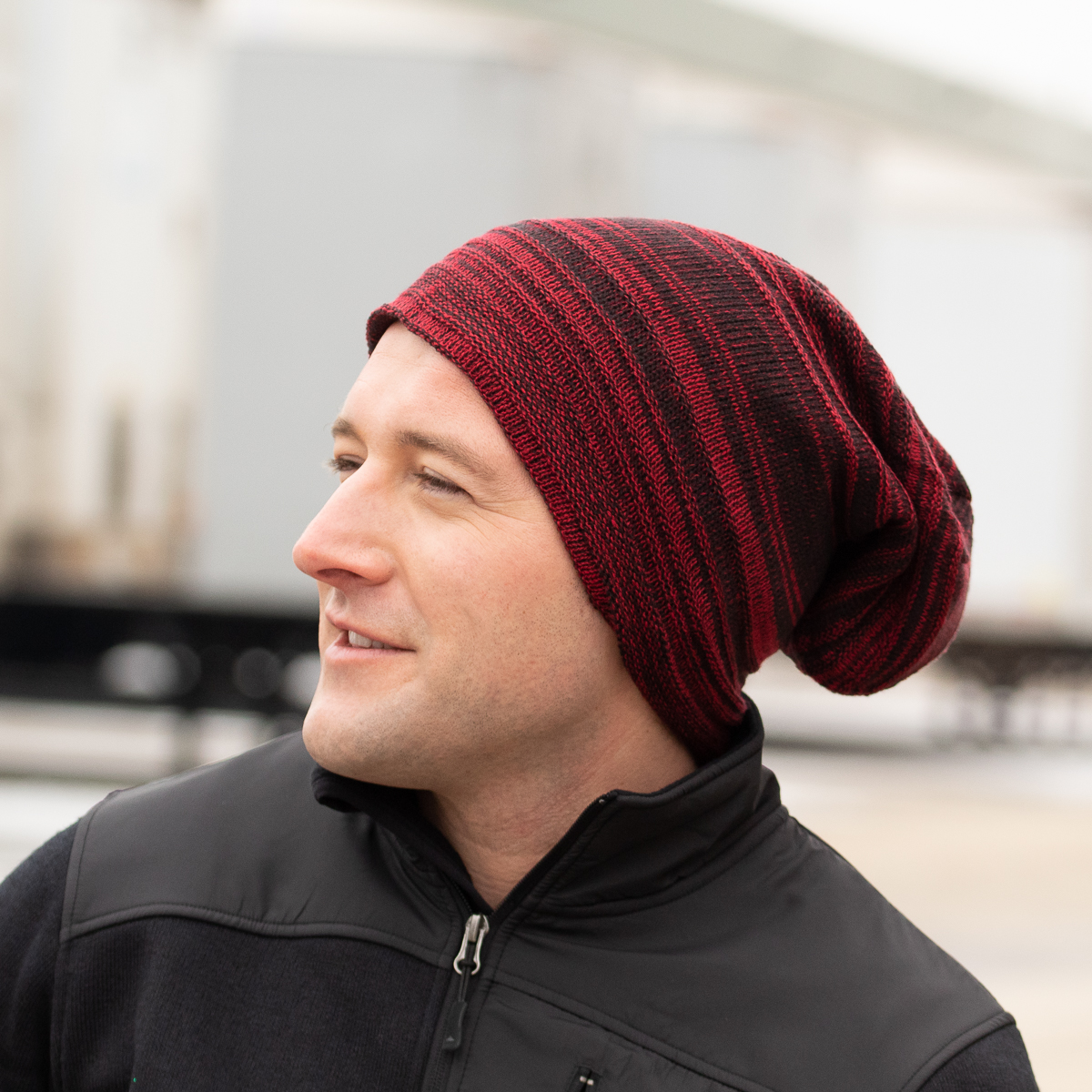 Winter Knit Beanie Slouchy Cap Hat Striped Men’s Toboggan Ribbed Warm Soft Work Winter Knit Beanie Slouchy Cap Hat Striped Men’s Toboggan Ribbed Warm Soft Work