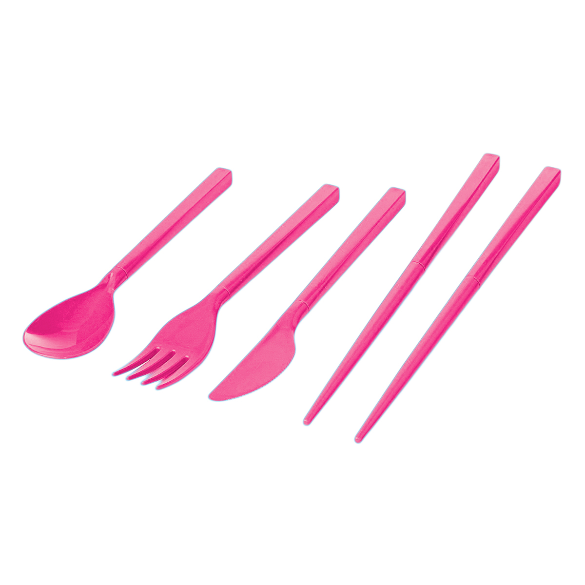 2pk Sistema Lunch Box Utensil Set Cutlery To Go Spoon Fork Knife