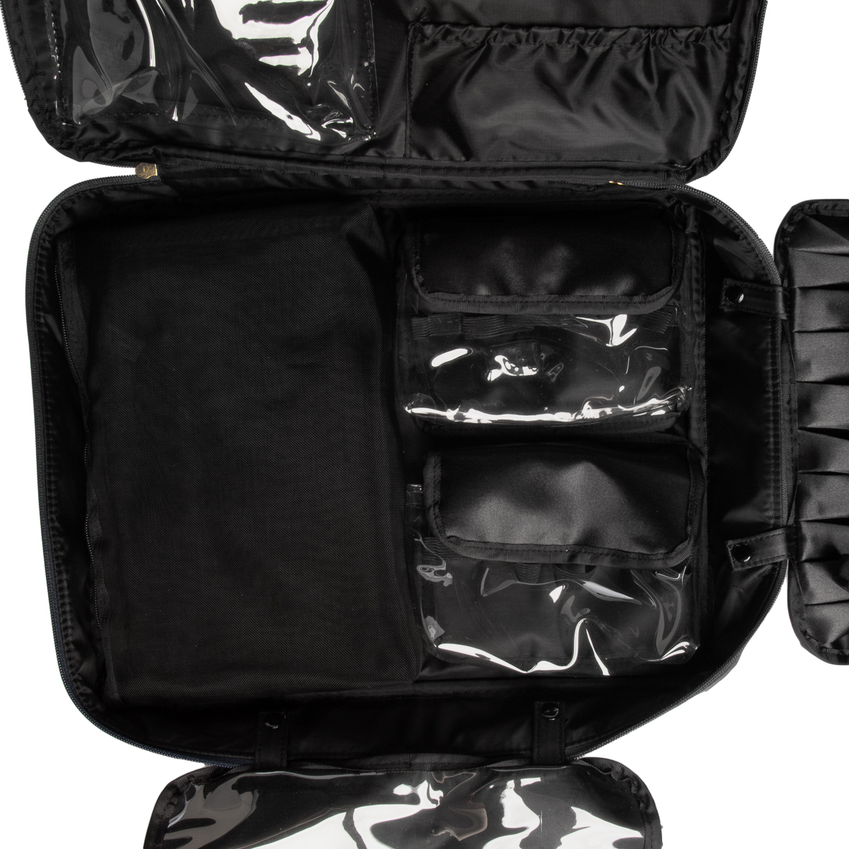 Chris Scanlon Travel Makeup Cosmetic Bag With Compartments Large