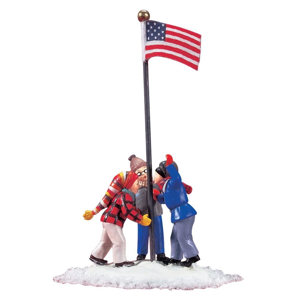 NEW Department 56 "A Christmas Story" House, Flag Pole And Leg Lamp