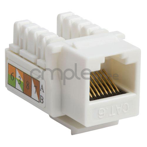Cat6 RJ45 Punch Down Keystone Jack CAT6 Network RJ45 White Lot