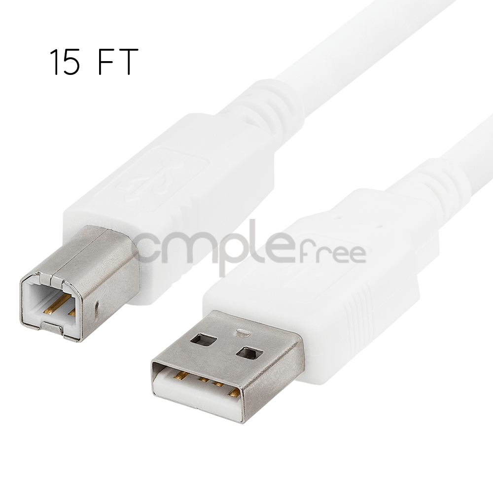 4.5m 15FT USB 2.0 male plug to male M//M LEXMARK EPSON printer Cord leads Cable