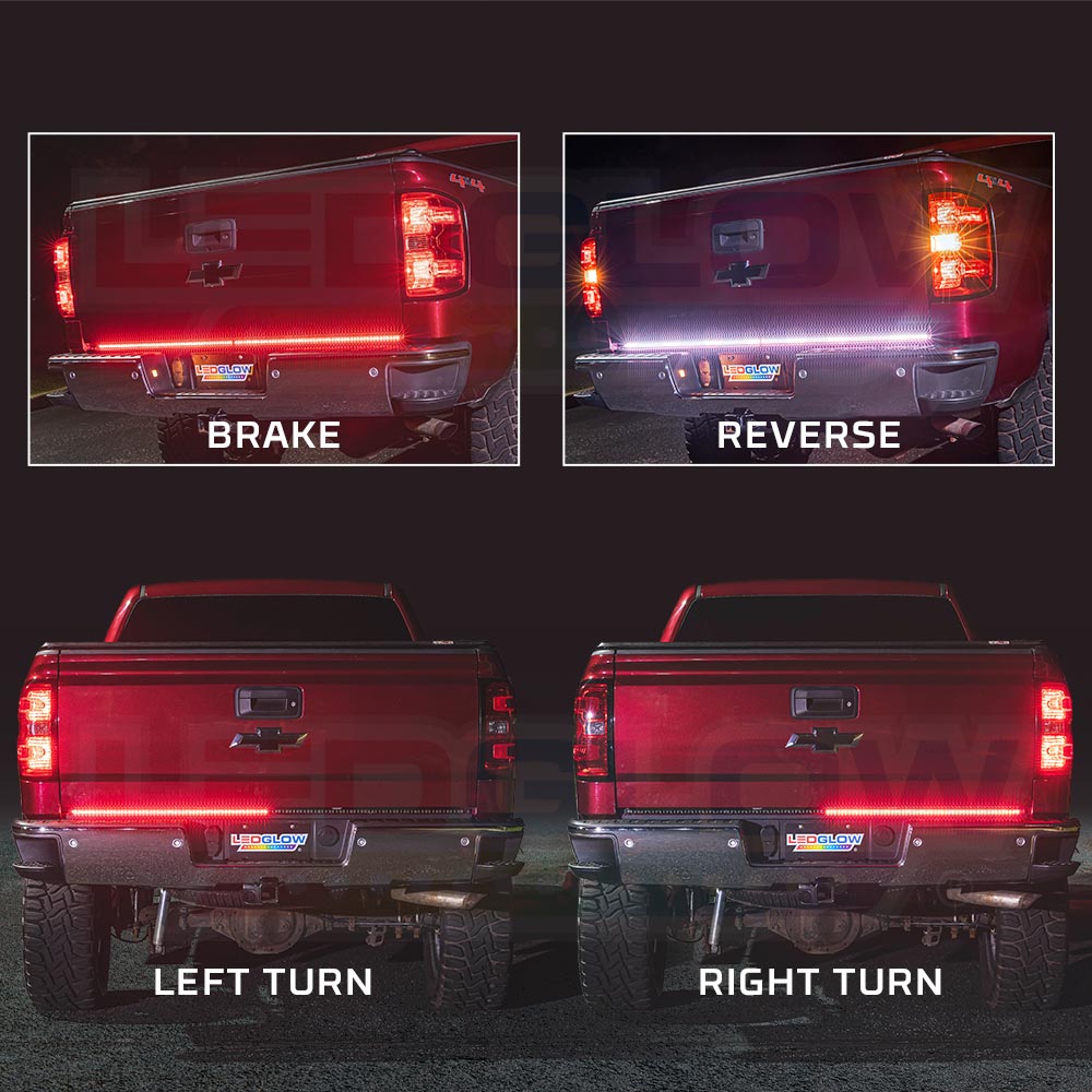 Ledglow 60 U0026quot Double Row Truck Tailgate Led Light Bar