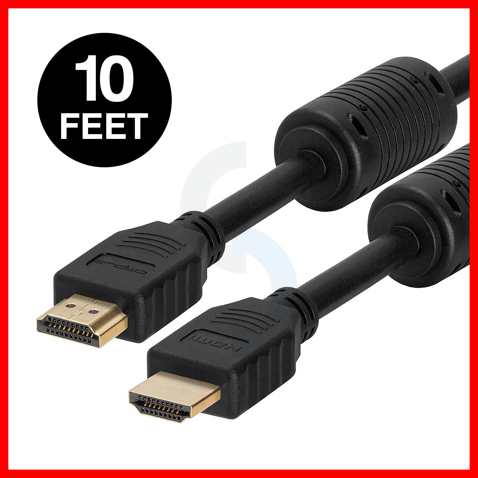 HDMI Cable 10FT Premium 1.4 BLURAY 3D DVD PS3 HDTV XBOX LCD 1080P
