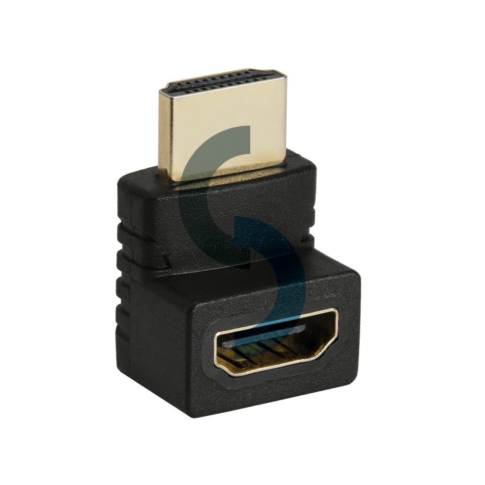 HDMI Male to HDMI Female Right Angle Narrow Adapter 1080p 270 Degree