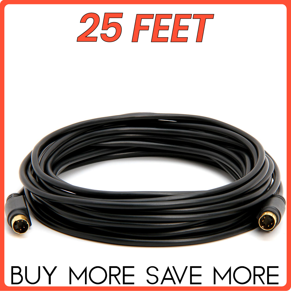 4 Pin SVHS Cord SVideo S-Video Cable VCR DVD HDTV Camcorder  LOT