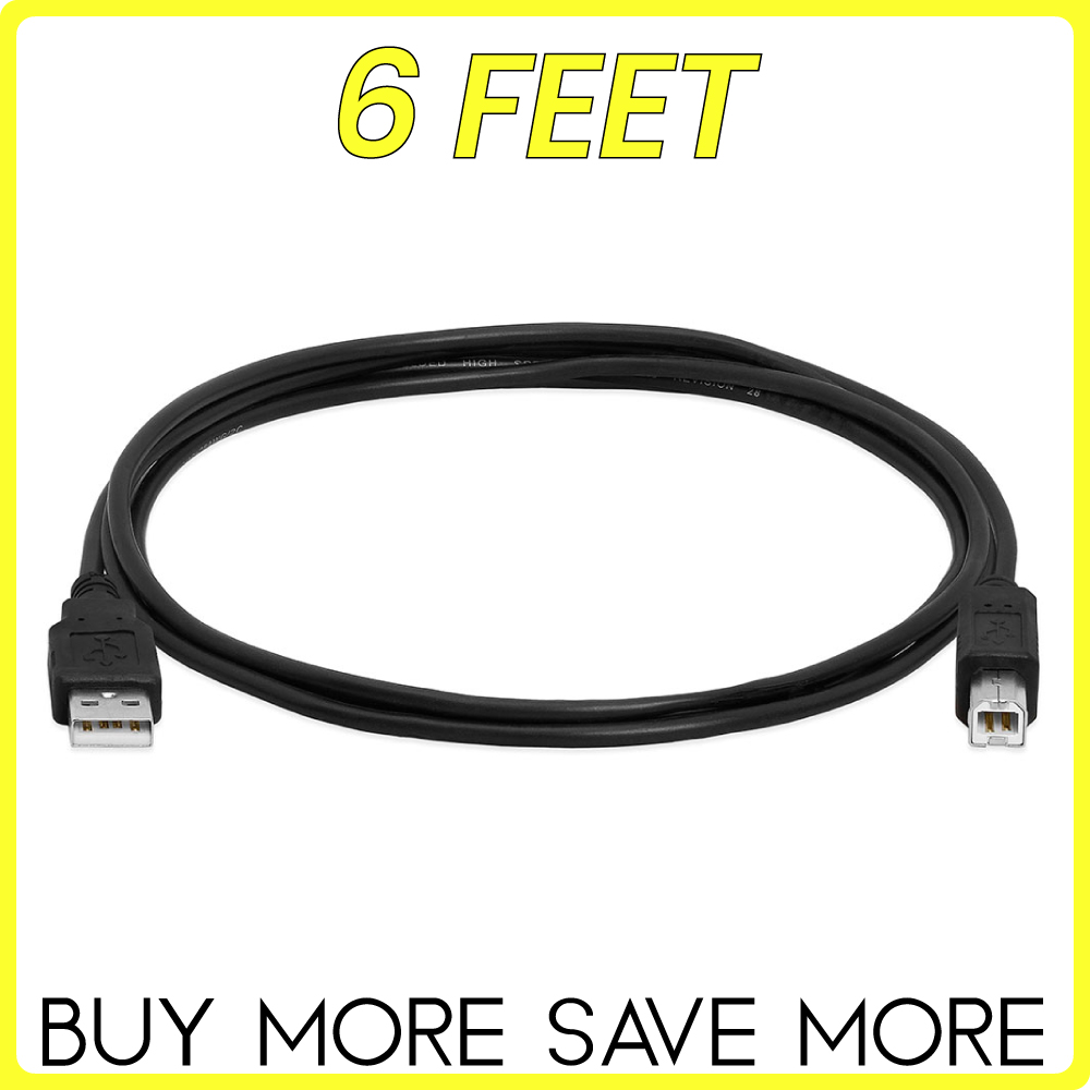 USB Druckerkabel A Stecker auf B Stecker Kabel Canon HP Xerox Epson OKI Dell Brother - Bild 5 von 5