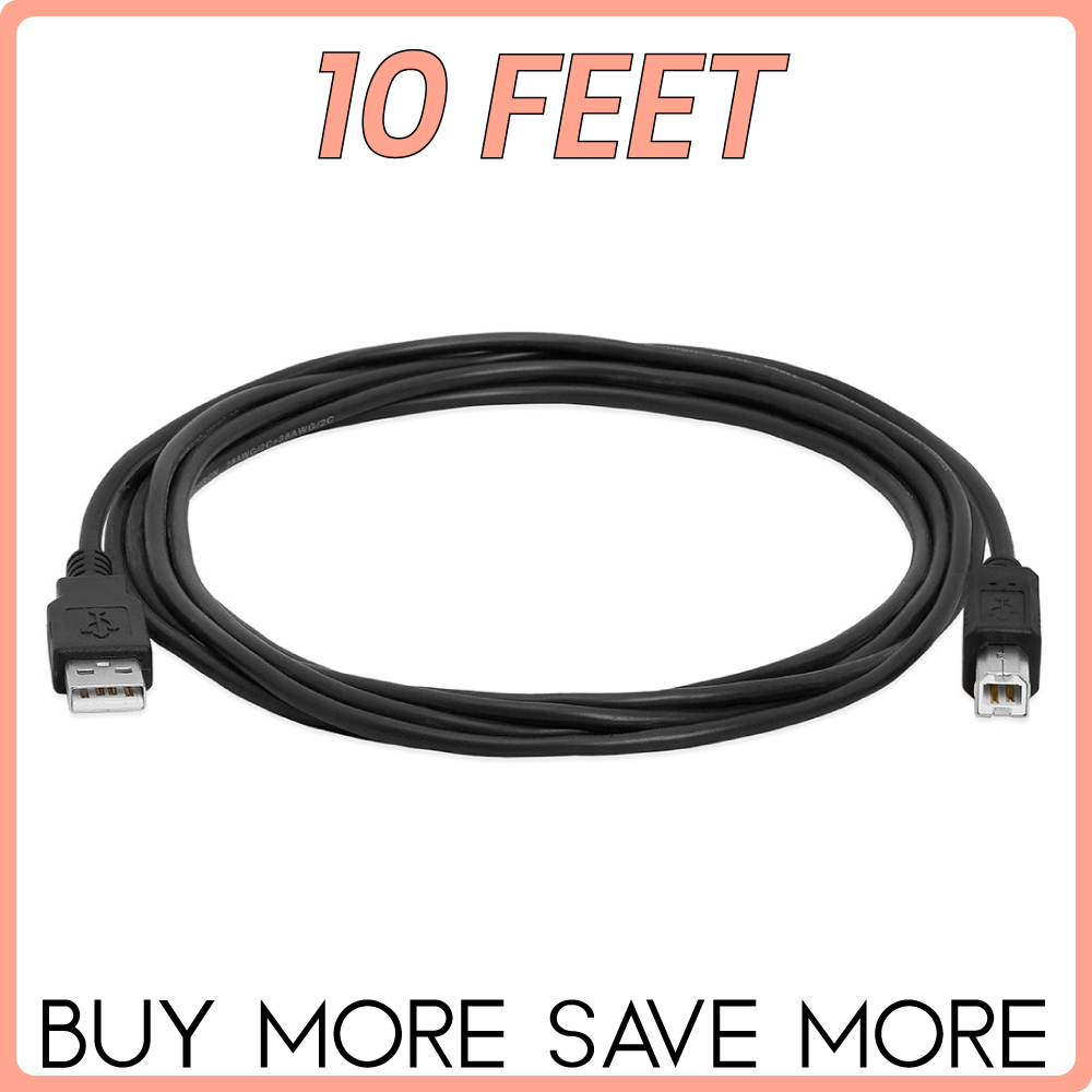 USB Druckerkabel A Stecker auf B Stecker Kabel Canon HP Xerox Epson OKI Dell Brother - Bild 3 von 5