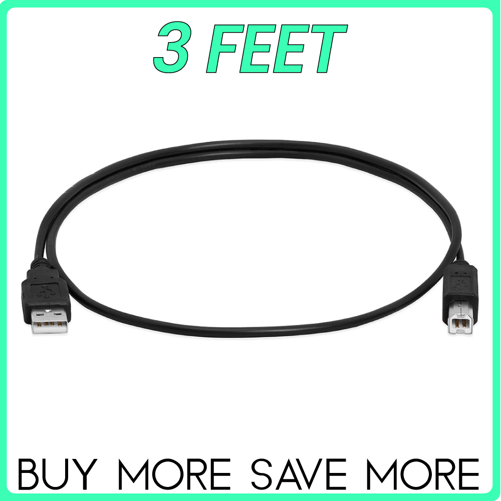 USB Druckerkabel A Stecker auf B Stecker Kabel Canon HP Xerox Epson OKI Dell Brother - Bild 4 von 5