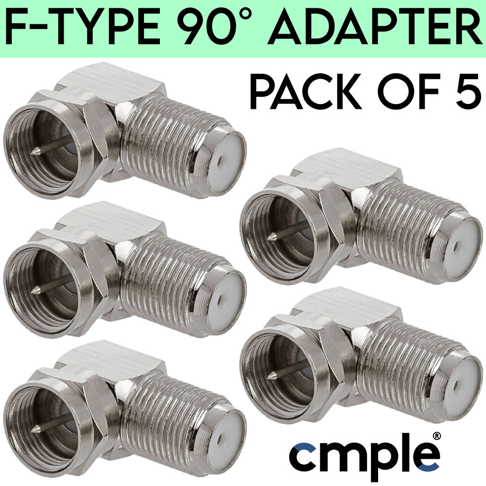5 PACK F-Type Connection Coupler Male to Female Coax Cable Adapter RG6 Jack - Picture 6 of 7