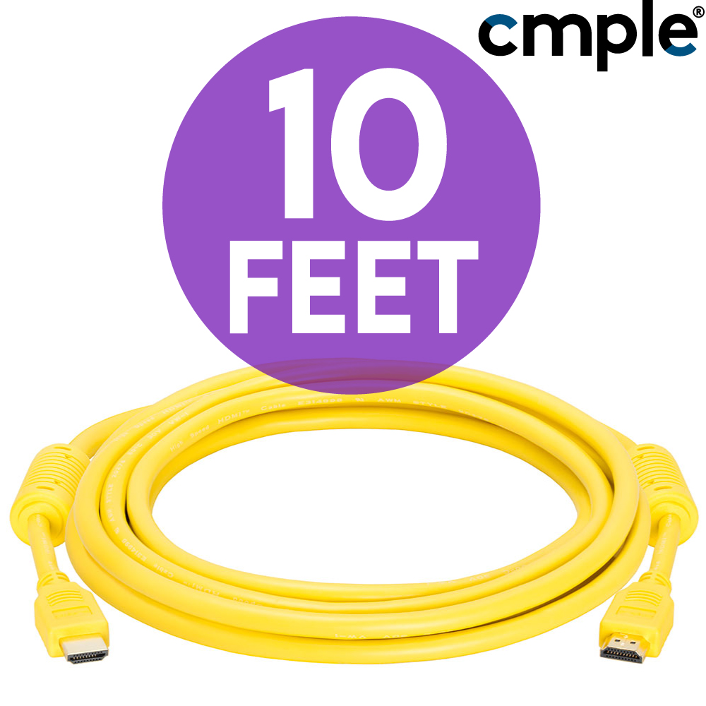 Gelb 4K HDMI auf HDMI Kabel Ethernet HDMI Kabel 3D 18Gbps ARC für PC XBOX PS5 - Bild 7 von 8