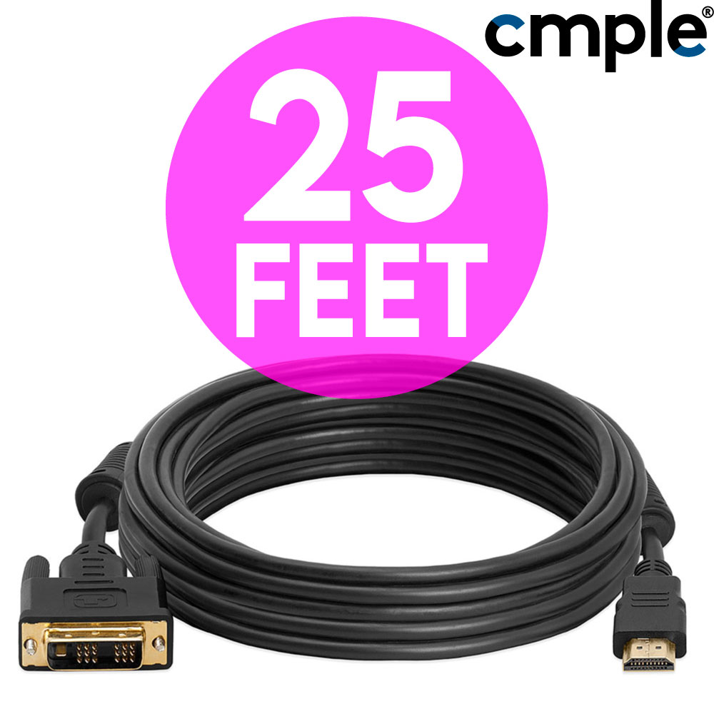 DVI to HDMI Cable Male To Male HD Laptop 1080P Monitor Cord HDTV XBOX Projector