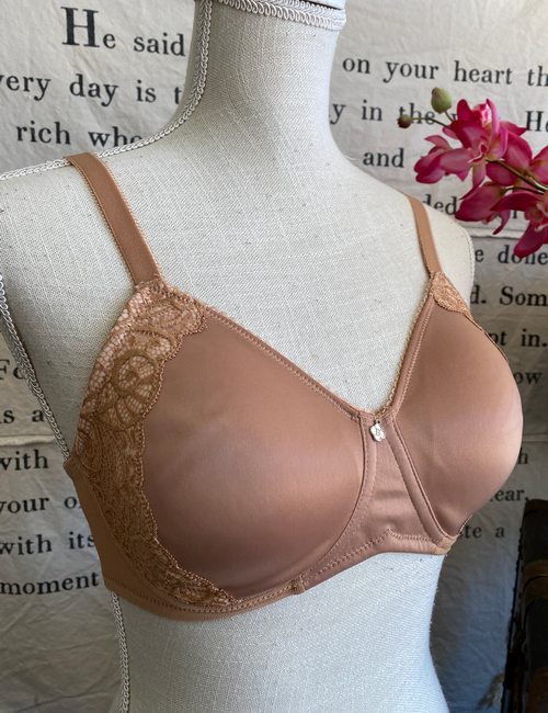 Breezies Copper Nude Everyday Elegance Underwire Support Bra New