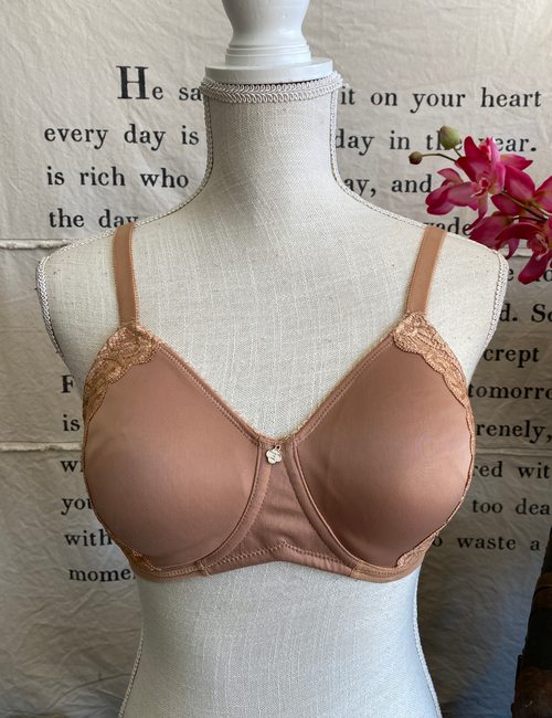 Breezies Copper Nude Everyday Elegance Underwire Support Bra New
