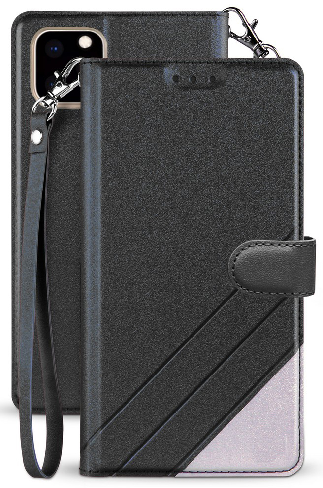 Infolio Wallet Case Credit Card Slot Cover Wrist Strap for Apple iPhone 11 Pro - Picture 8 of 20