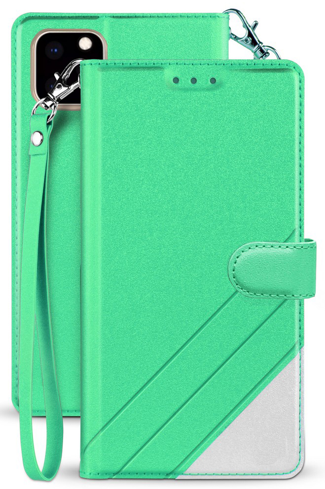 Infolio Wallet Case Credit Card Slot Cover Wrist Strap for Apple iPhone 11 Pro - Picture 9 of 20