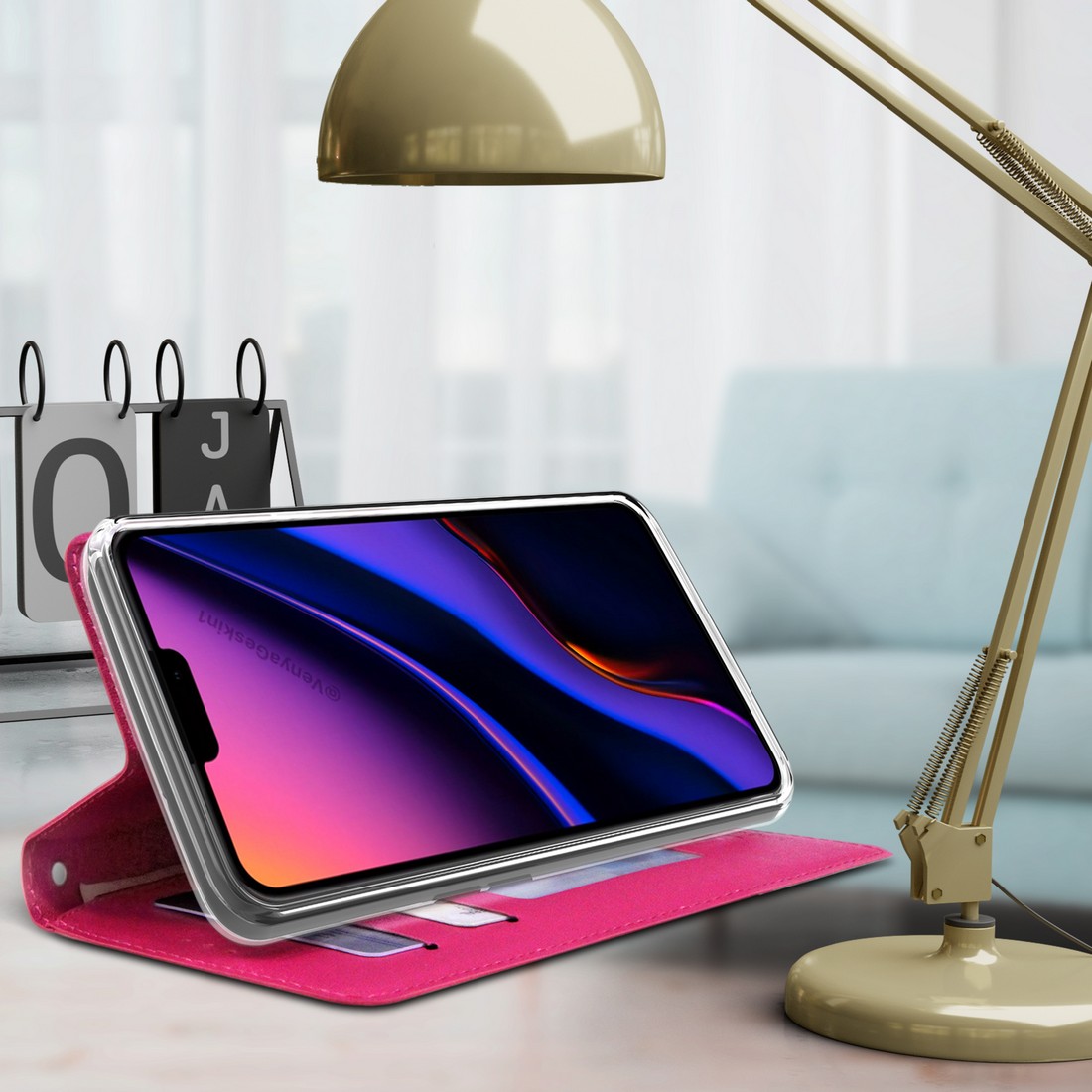 Infolio Wallet Case Credit Card Slot Cover Wrist Strap for Apple iPhone 11 Pro - Picture 18 of 20