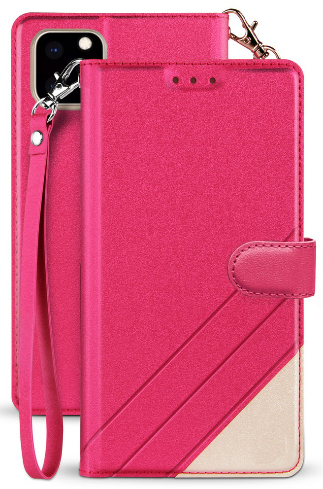Infolio Wallet Case Credit Card Slot Cover Wrist Strap for Apple iPhone 11 Pro - Picture 15 of 20