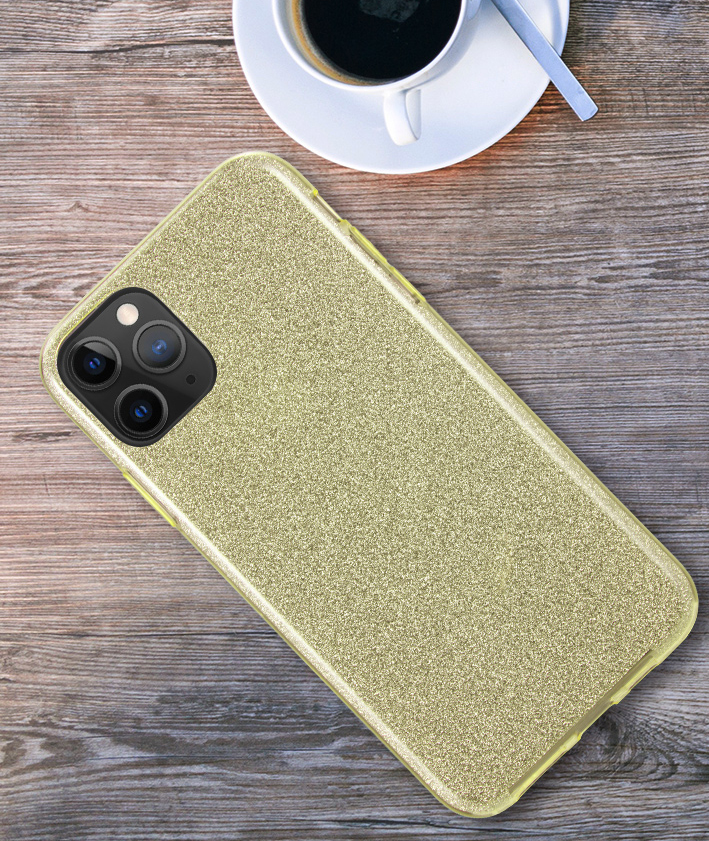 Sparkling Glitter Hybrid Flex Skin Case Cover for Apple iPhone 11 Pro (5.8") - Picture 7 of 25
