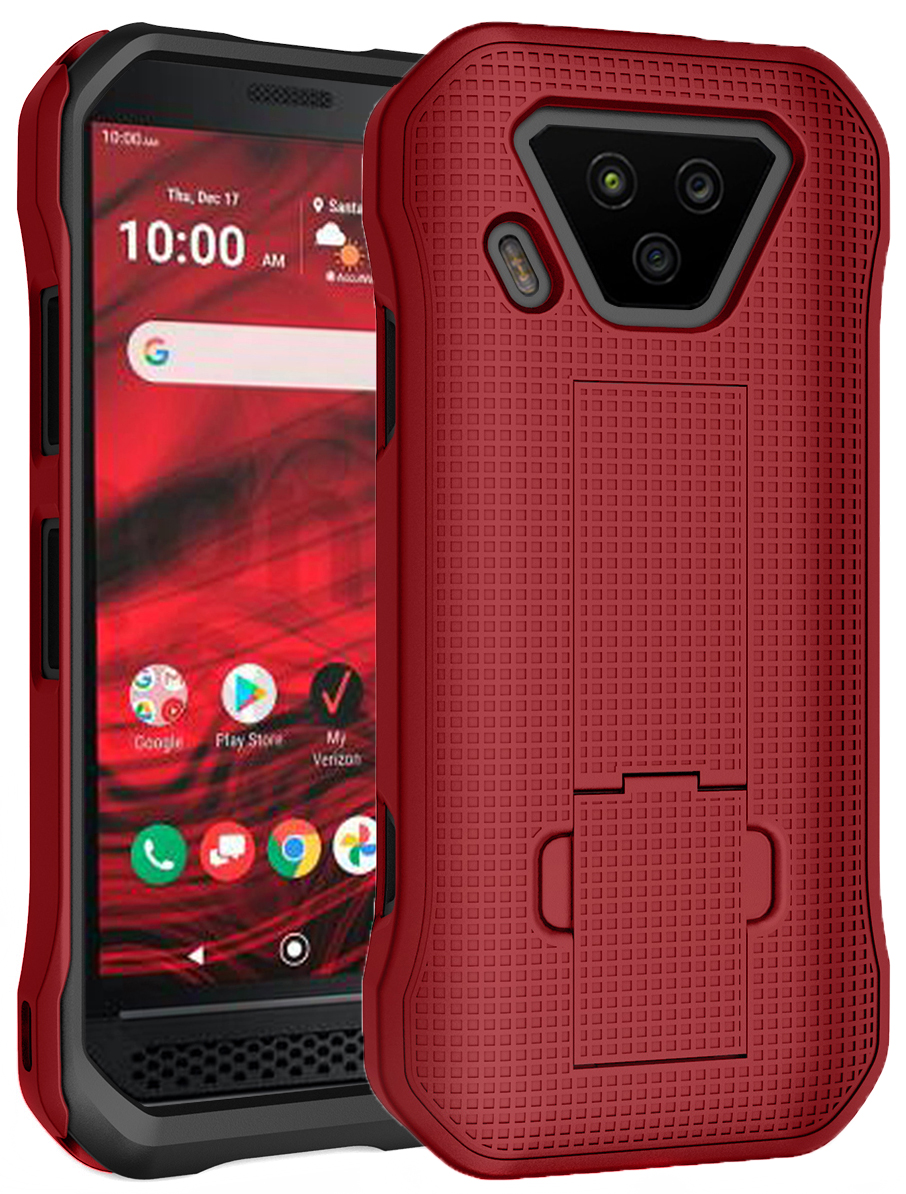 Slim Hard Shell Case Cover with Kickstand for Verizon Kyocera DuraForce Ultra 5G