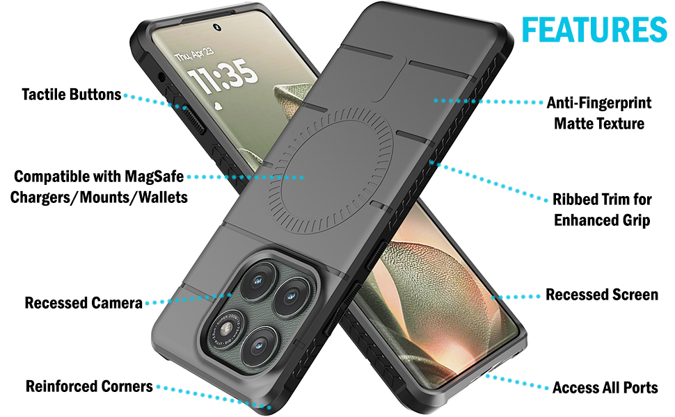 Nakedcellphone Case for Motorola Edge 2025 Phone (Compatible with MagSafe) - Picture 7 of 17