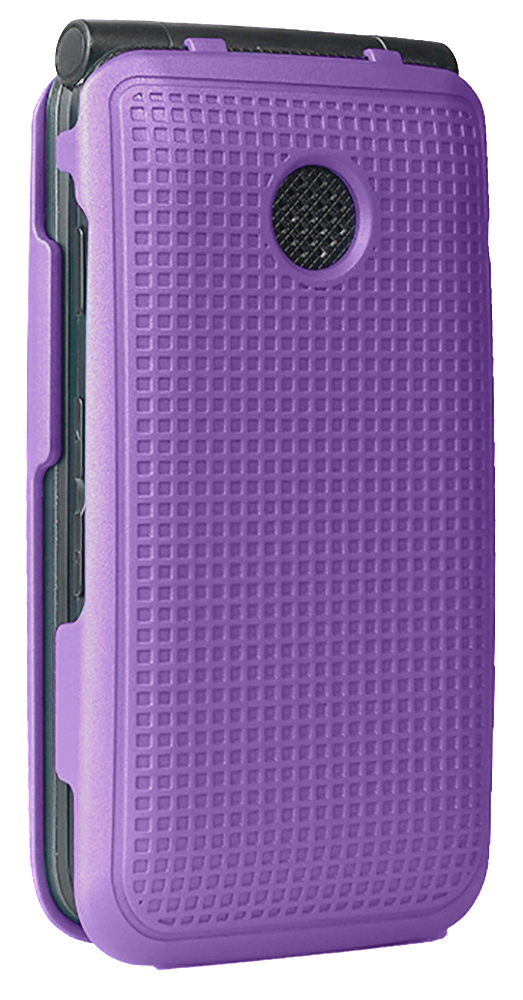 Grid Texture Slim Hard Case For Alcatel Go Flip V / MyFlip / QuickFlip Phones – Matte Finish, Enhanced Grip
