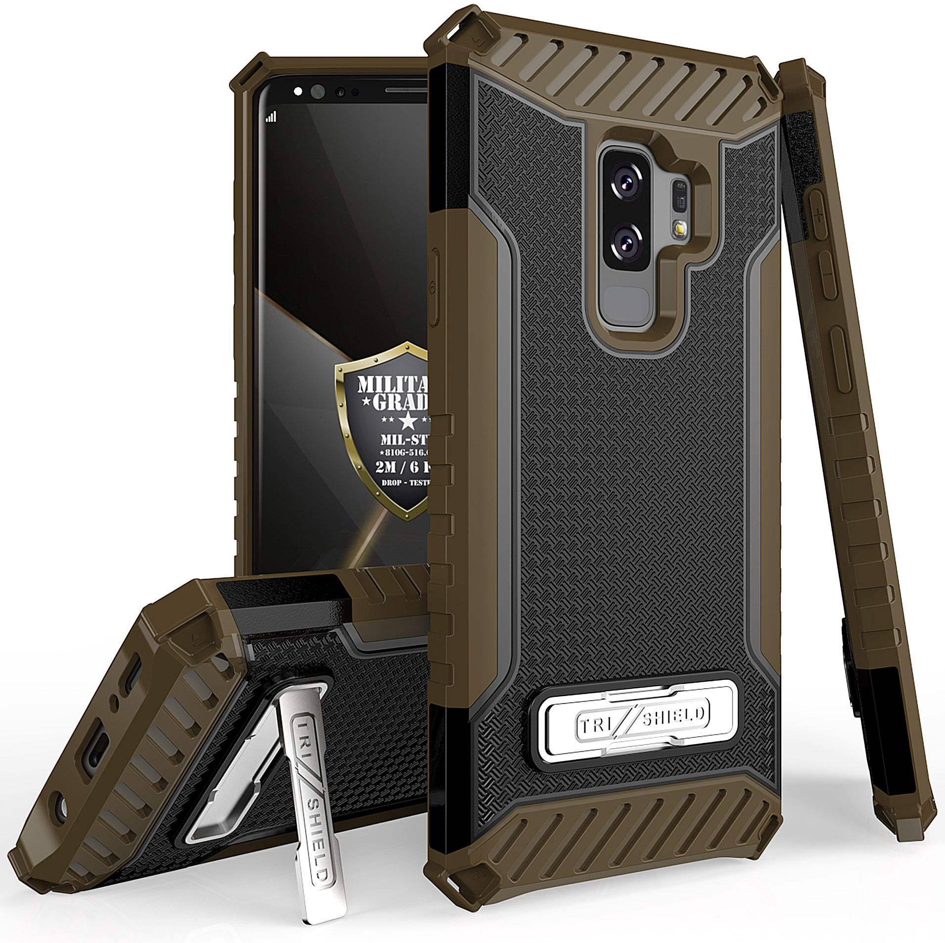 TRI-SHIELD RUGGED CASE COVER STAND LANYARD STRAP FOR SAMSUNG GALAXY S9 PLUS, S9+ - Picture 8 of 13