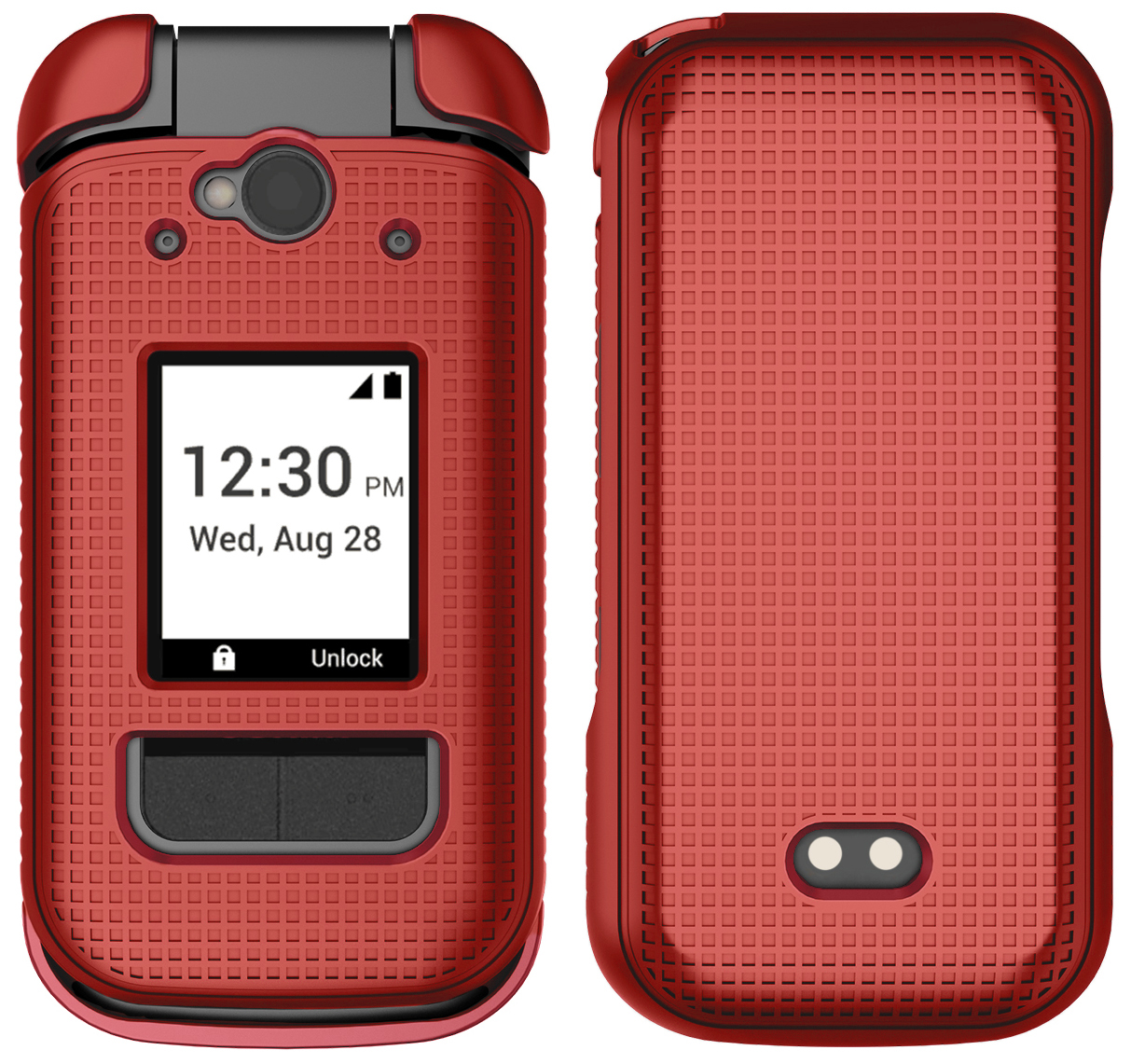Grid Texture Hard Shell Case Cover for Sonim XP3 Plus 5G (XP3plus X320 2025)
