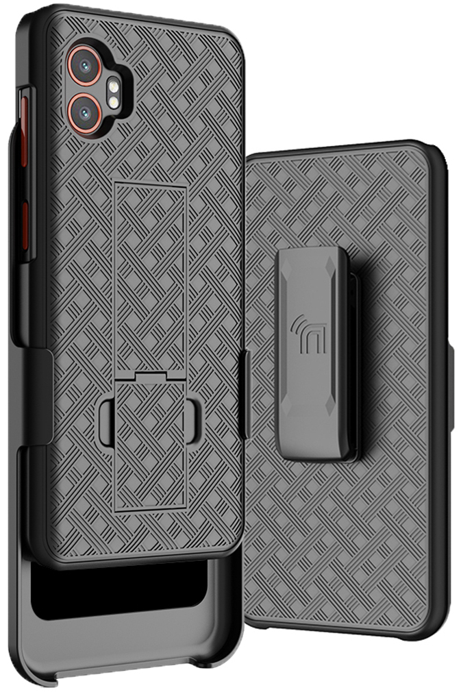 Slim Hard Case Stand Belt Clip Holster for Samsung Galaxy XCover 7 Pro Phone