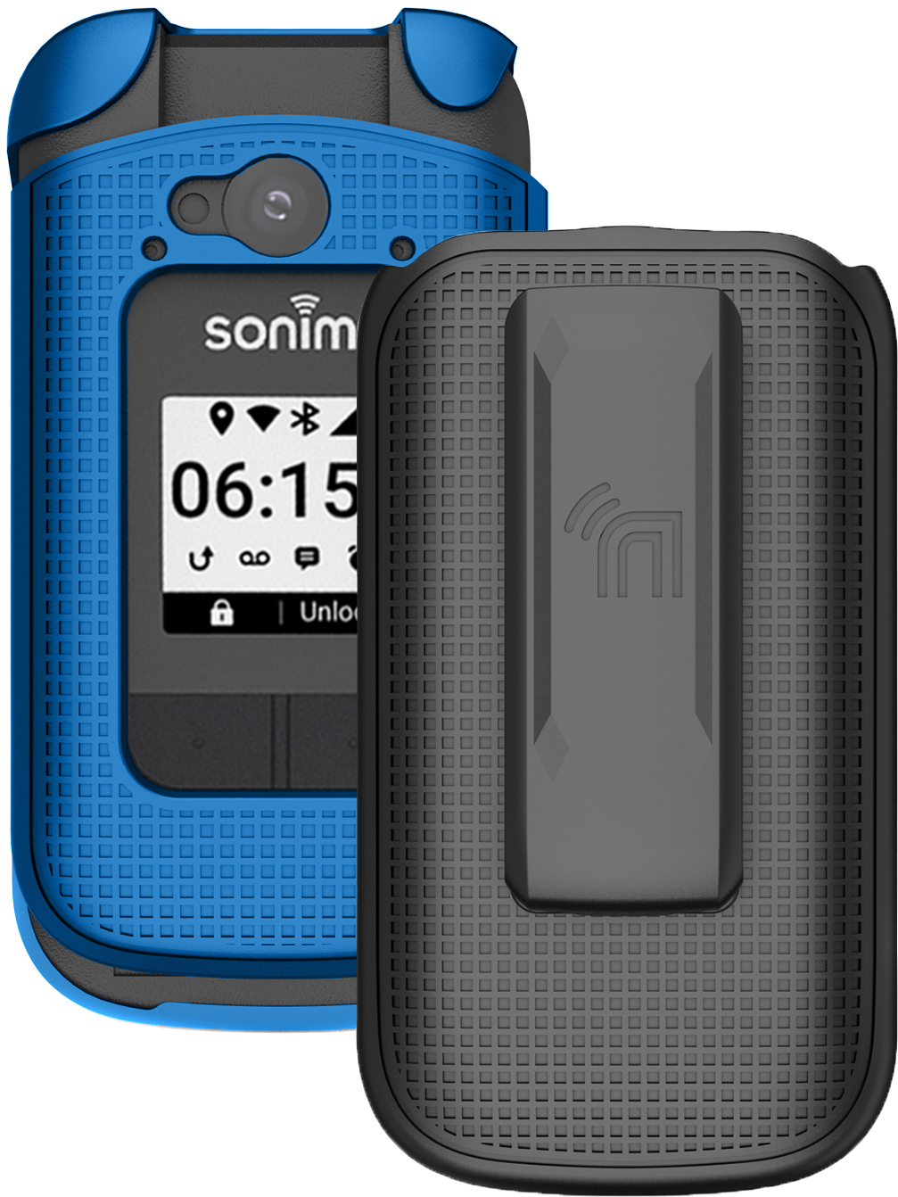 Hard Case and Belt Clip Holster Combo for Sonim XP3 Plus 4G (XP3900) XP3plus