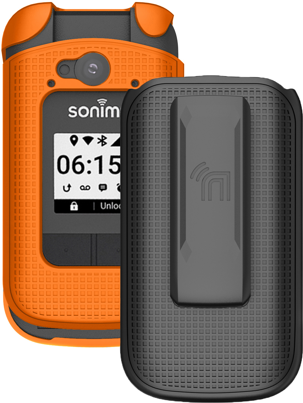 Hard Case and Belt Clip Holster Combo for Sonim XP3 Plus 4G (XP3900) XP3plus