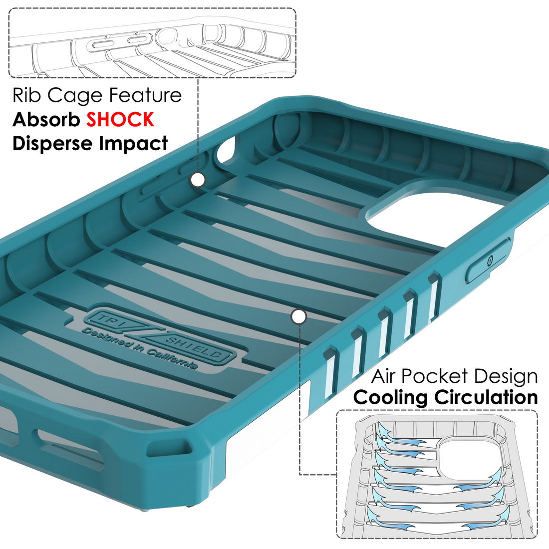 Rugged Tri-Shield Case Cover Kickstand Lanyard Strap for Apple iPhone 11 - 第 21/23 張圖片