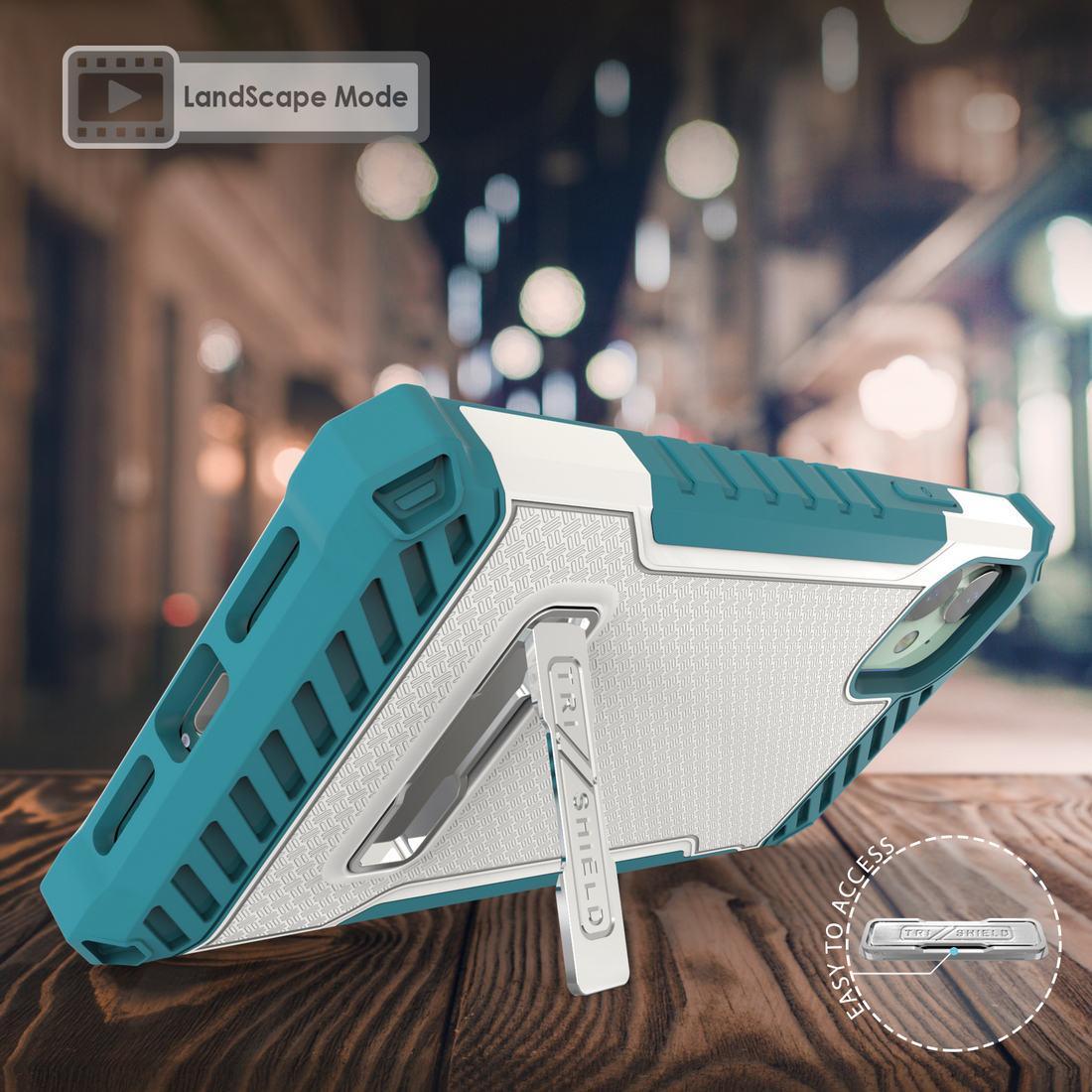 Rugged Tri-Shield Case Cover Kickstand Lanyard Strap for Apple iPhone 11 - 第 14/23 張圖片