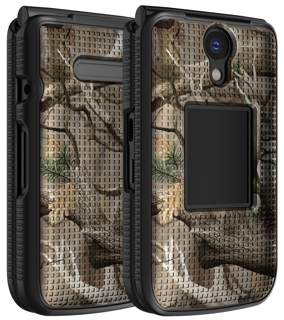 Grid Texture Hard Shell Case Cover for Verizon Orbic Journey Pro Flip Phone